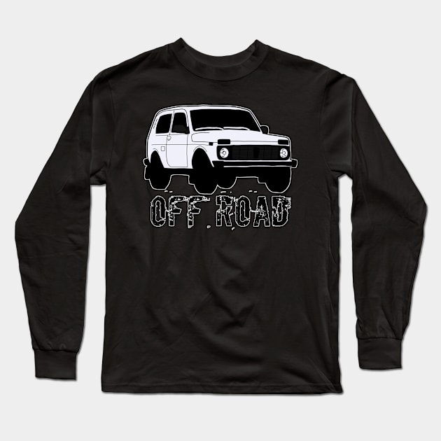 Lada niva Long Sleeve T-Shirt by Ntdesignart